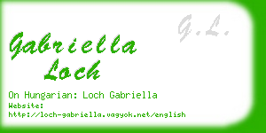 gabriella loch business card